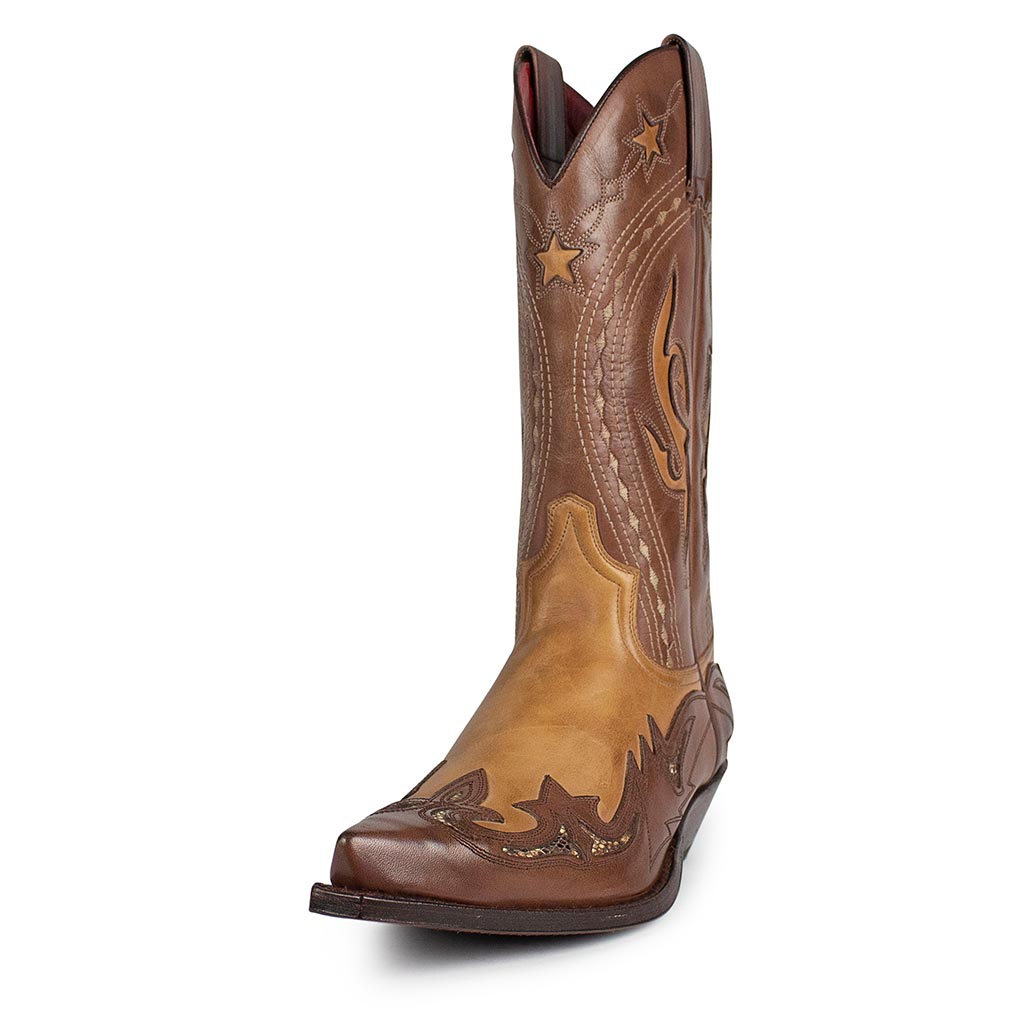sendra-boots-6881-cuervo-box-brass-540-cowboy-stiefel-braun image 2