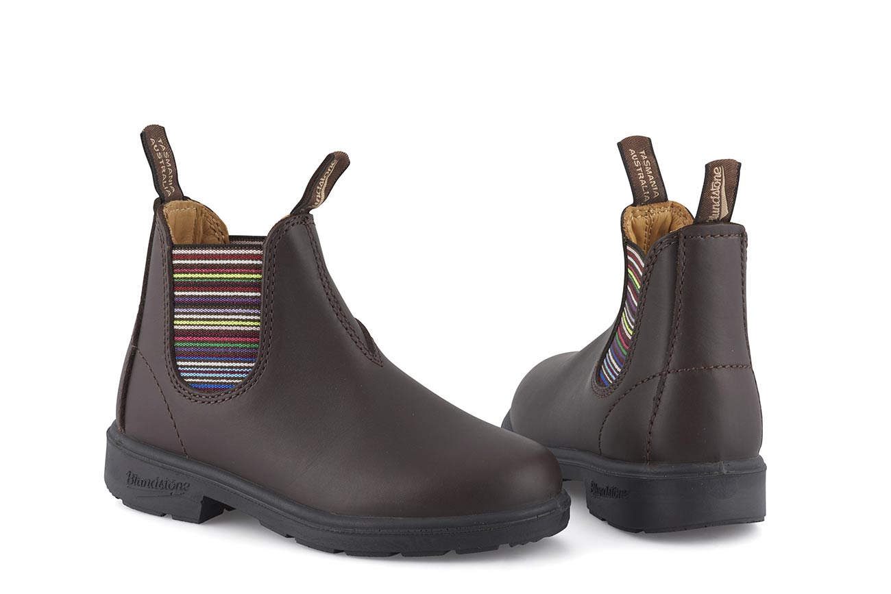 blundstone-1413-kinder-chelsea-boot-brown-streifen-elastic image 3