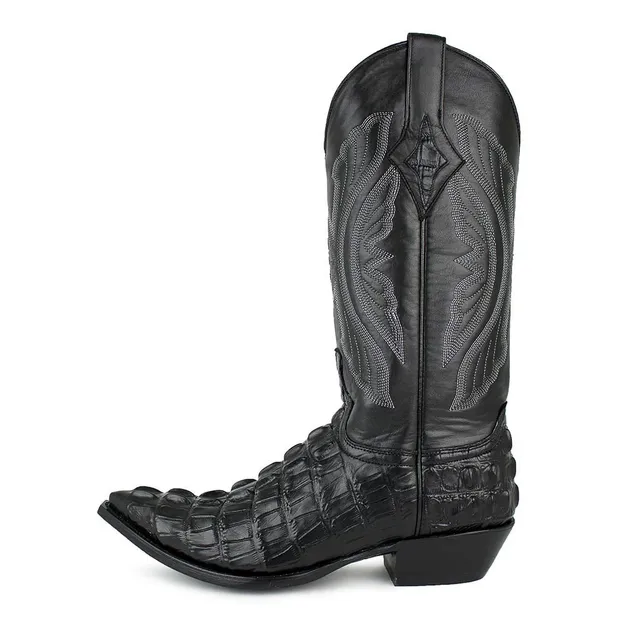 sendra-boots-chihuahua-caiman-imit-negro-exotic-cowboy-stiefel image 1