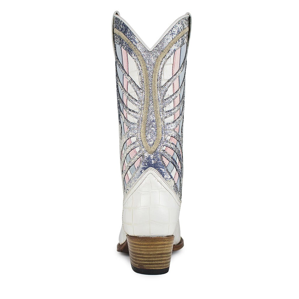 sendra-boots-15999-debora-cowboy-stiefel-wei-rosa-blau image 5