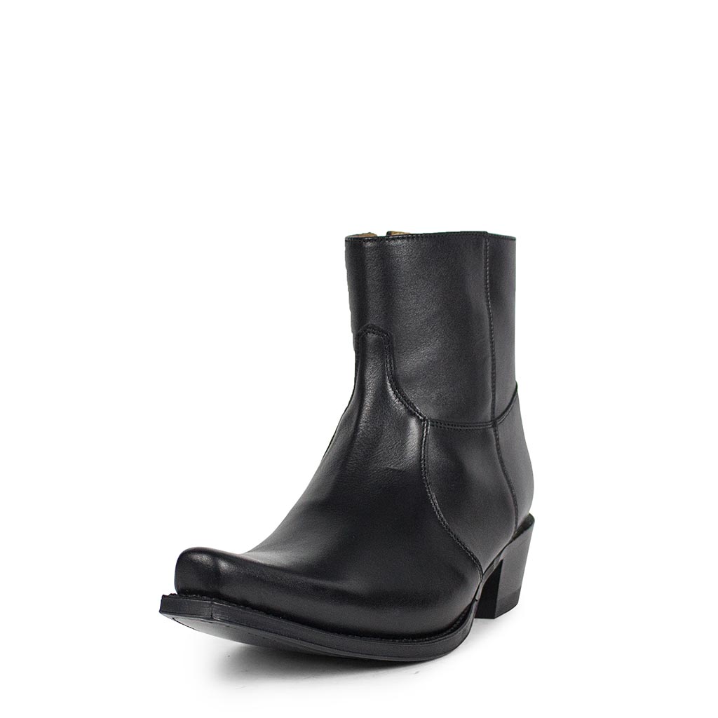 sendra-boots-5200-m-salvaje-negro-brillo-western-bootie-schwarz image 2