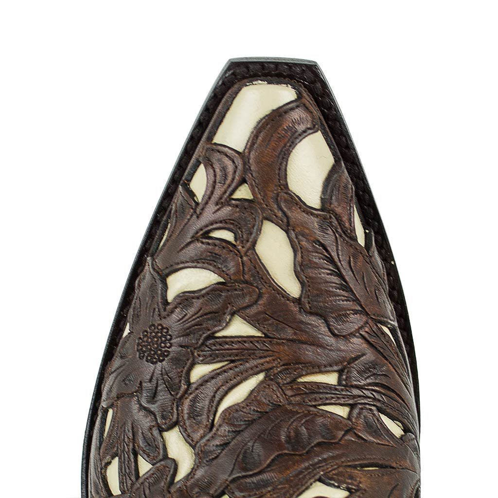 sendra-boots-wyomin-sillero-hueso-chocolate-westernstiefel image 5