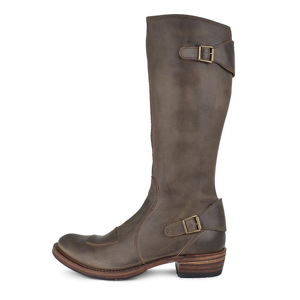 sendra-boots-8767-wild-floter-dark-taupe-biker-stiefel-unisex image 1