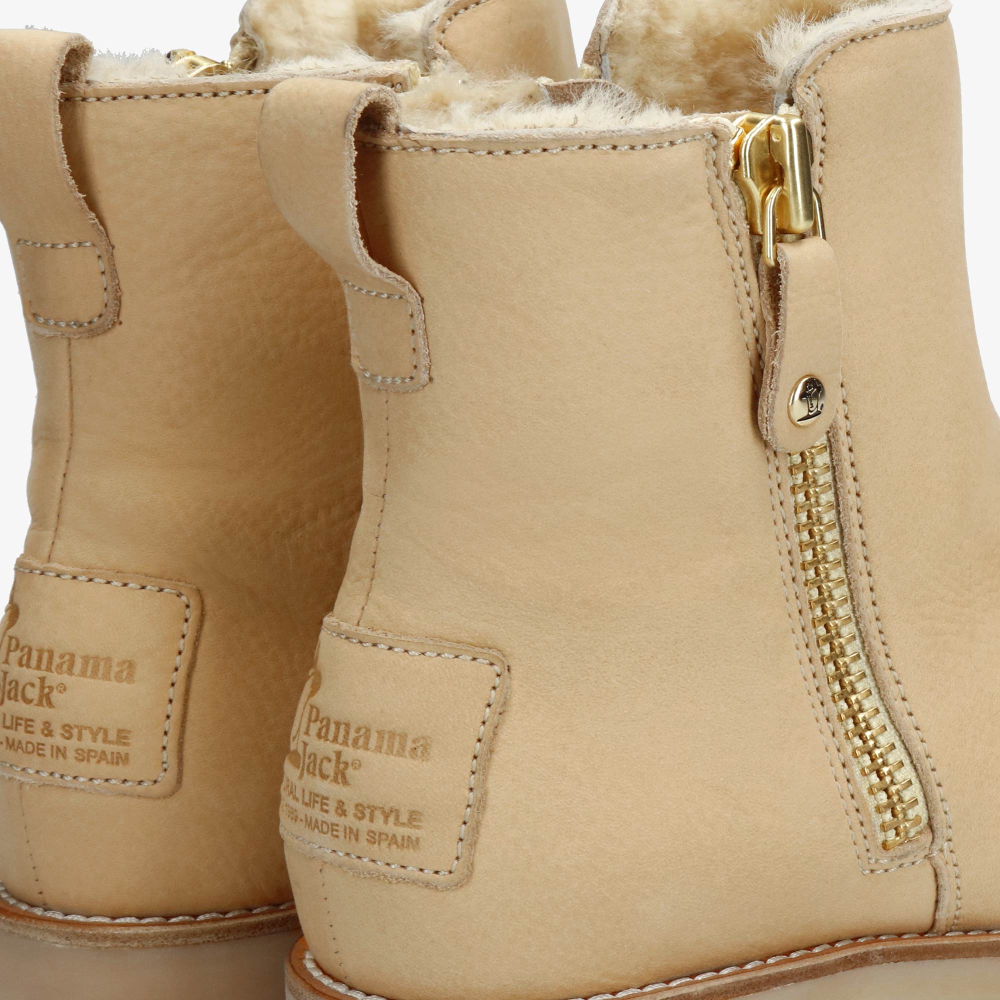 panama-jack-fiore-trav-b5-nobuck-crema-flache-damenstiefelette image 7