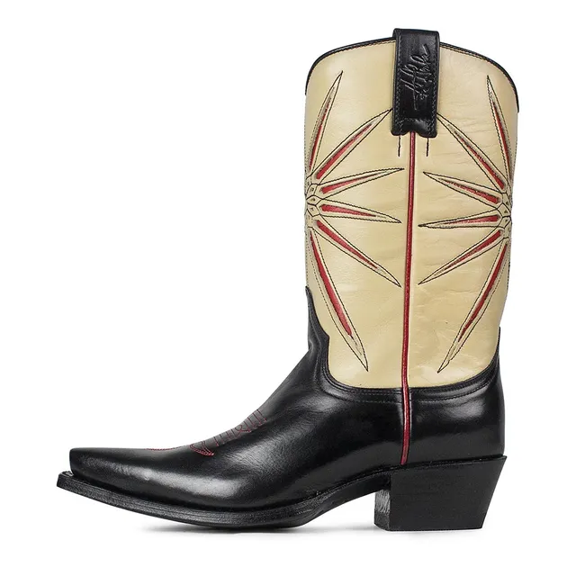 sendra-boots-s0094-3749-judy-negro-beige-cowboystiefel-damen image 1