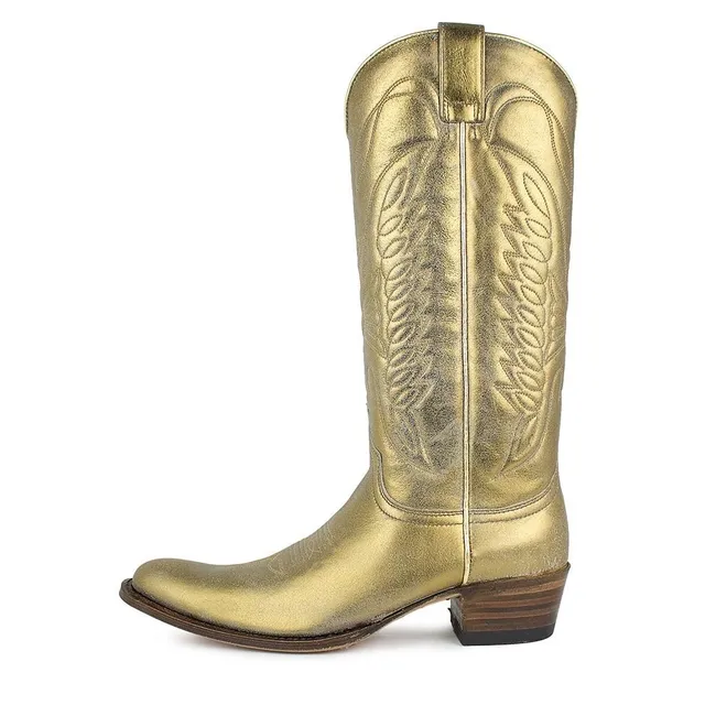 sendra-boots-7082-torito-polveroso-oro-damen-lederstiefel image 1