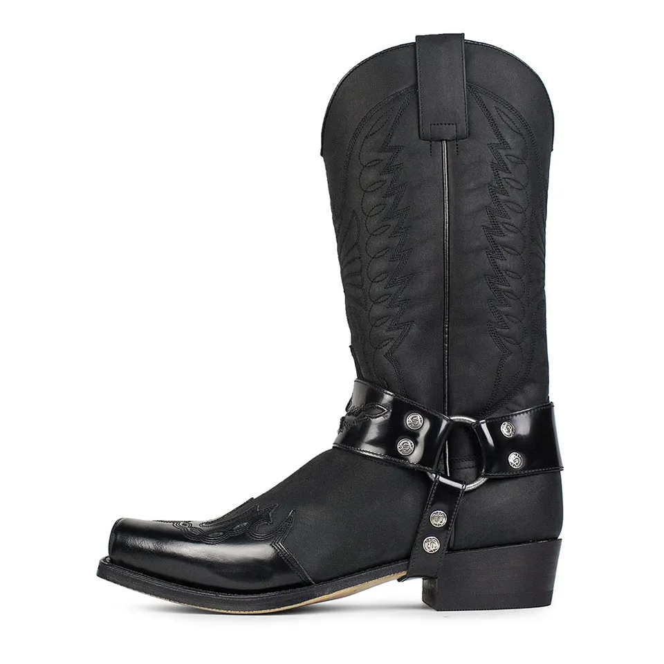 sendra-boots-7862-biker-cowboy-stiefel-schwarz-seta-sprinter-negro image 1