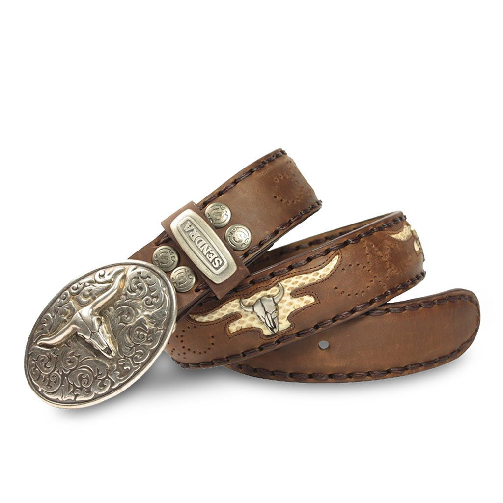 sendra-boots-8322-sprinter-tang-piton-natural-exotic-g-rtel-braun-4-cm image 1