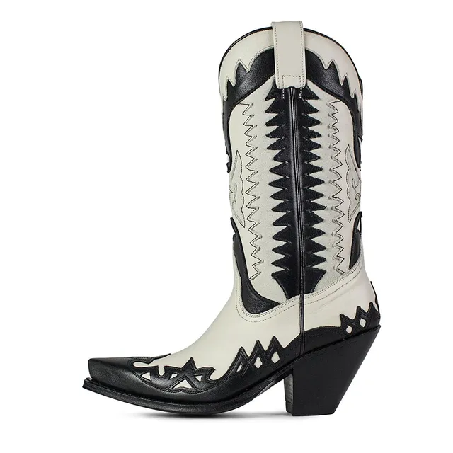 sendra-boots-3840-gorca-cowboystiefel-laca-negro-laca-hielo image 1