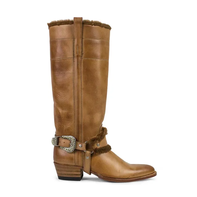sendra-boots-r4564-leder-boots-braun-damen image 1