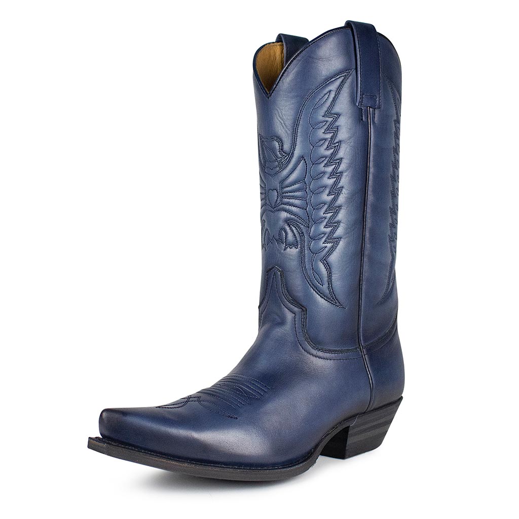 sendra-boots-2073-cuervo-crust-whash-navy-cowboy-stiefelette-f-r-damen-in-blau image 2