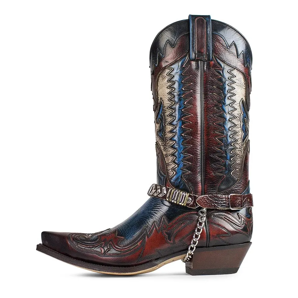 sendra-boots-3840-cuervo-cowboystiefel-hurricane-rojo-ducados image 1