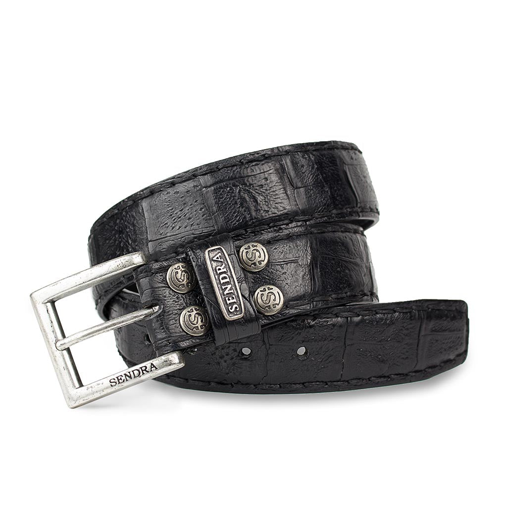 sendra-boots-5275-c-coco-fuscus-negro-krokodilleder-g-rtel-4-cm image 1