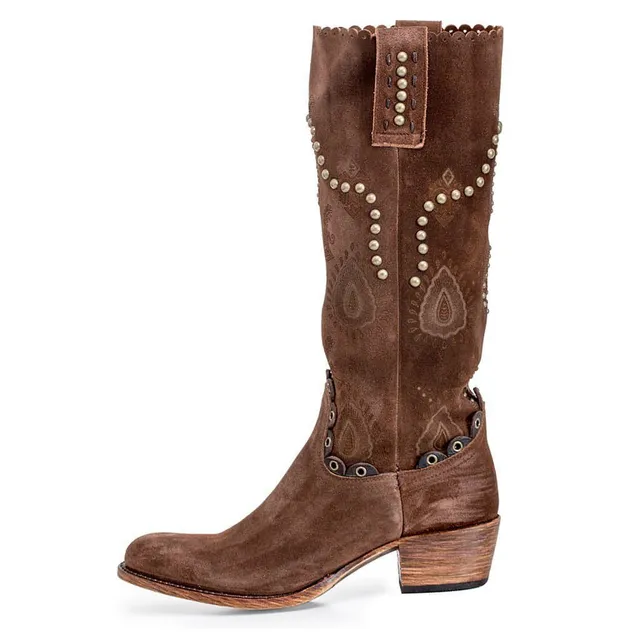 sendra-boots-11975-debora-softy-delave-t-moro-cowboystiefel-damen image 1