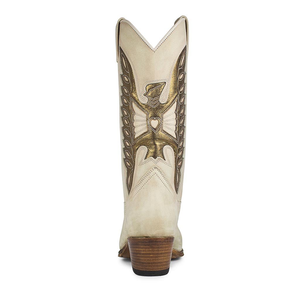 sendra-boots-8850-debora-floter-beige-cowboystiefel-wei-gold image 4