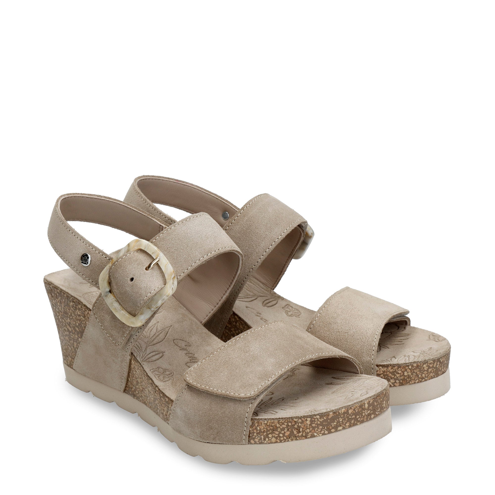 panama-jack-valle-b4-keilsandalette-velour-taupe image 3