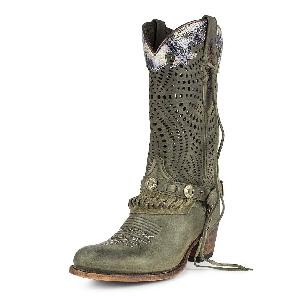 sendra-boots-18625-debora-flota-flint-lavado-cowboystiefel-gr-n image 2