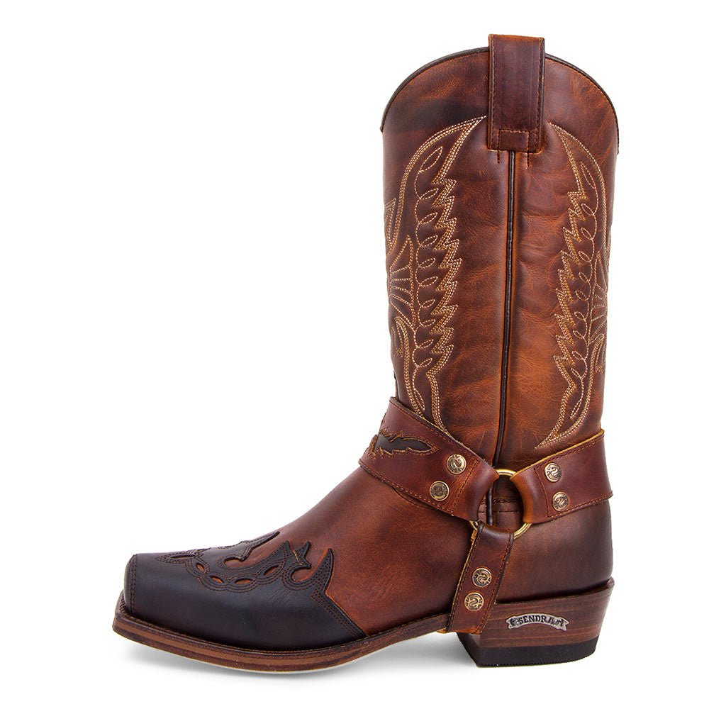 sendra-boots-7862-seta-sprinter-chocolate-evolution-tang-biker-cowboystiefel image 1