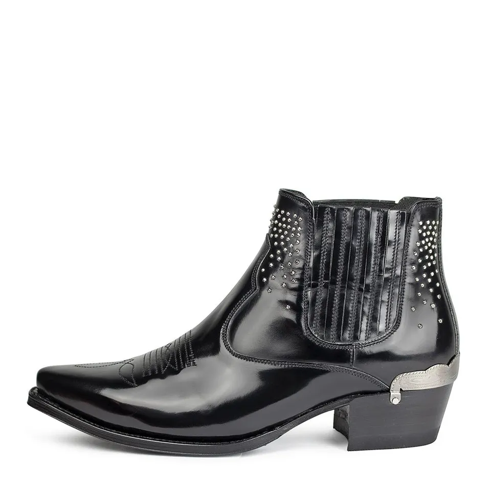 sendra-boots-14561-jaen-antic-negro-damen-stiefelette-schwarz image 1