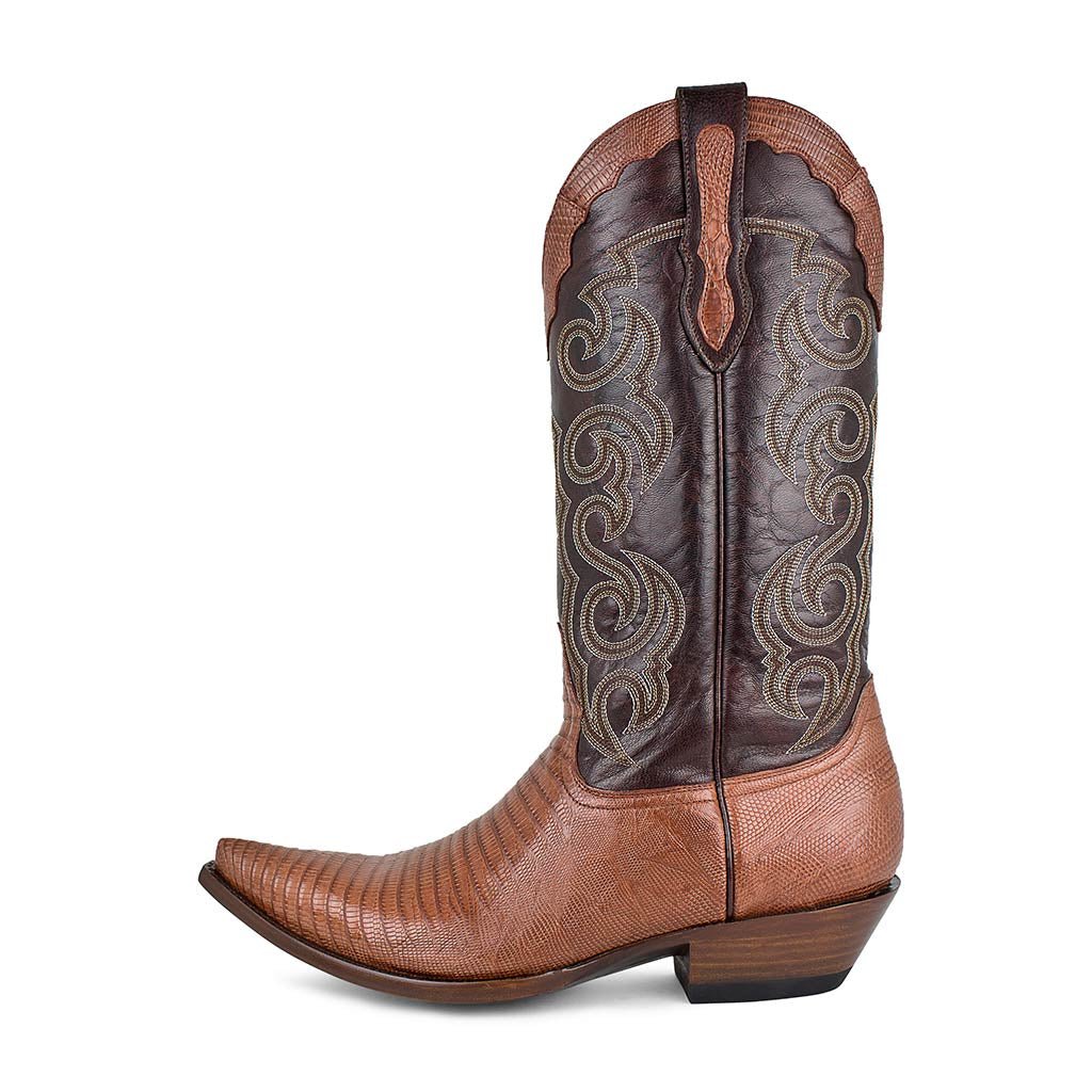 sendra-boots-texas-lizard-tejus-peanut-exotik-cowboystiefel image 1