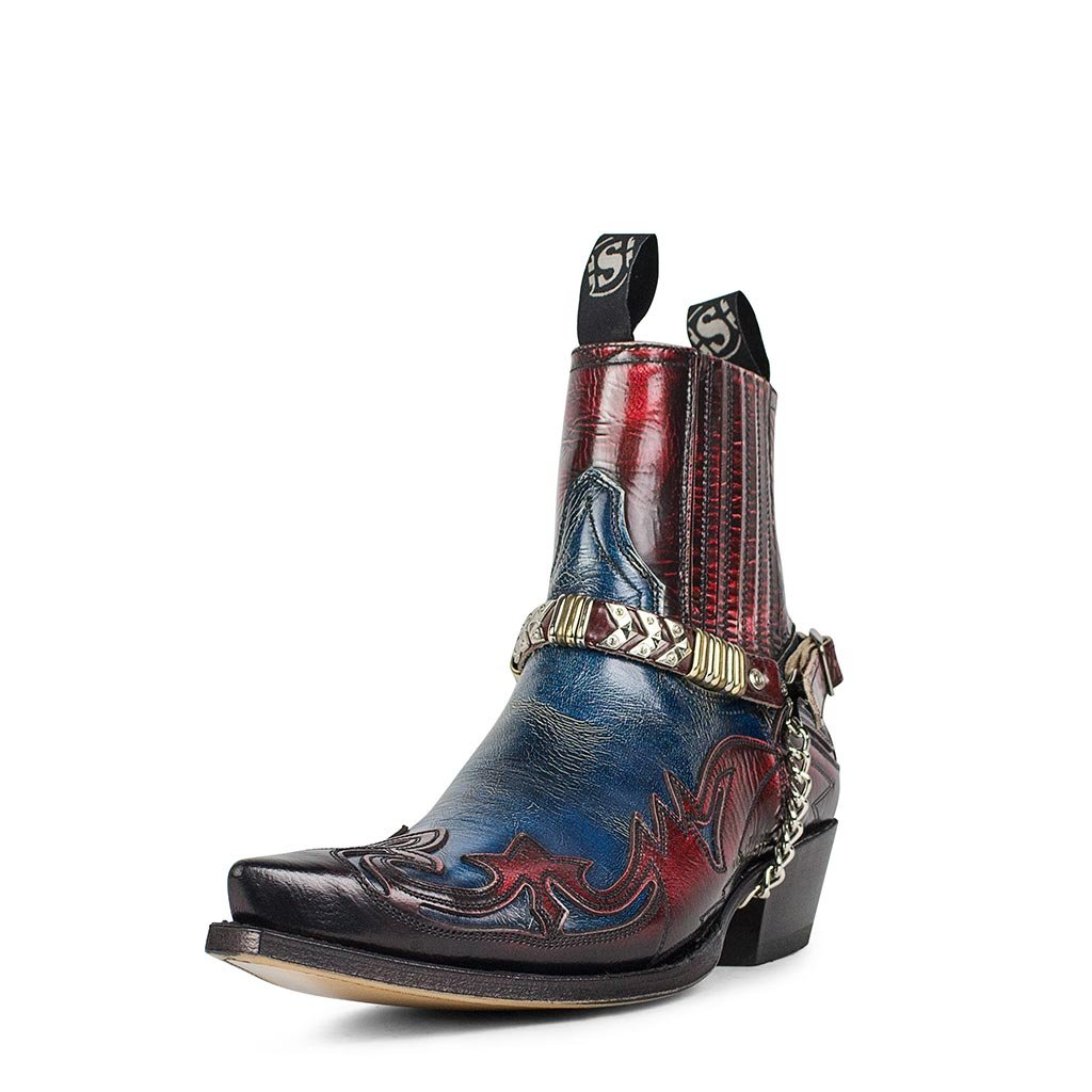 sendra-boots-4660-cuervo-denver-azul-rojo-stiefelette image 2