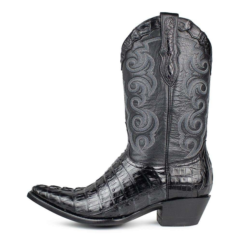 sendra-boots-texas-caiman-tail-negro-exotik-stiefel image 1