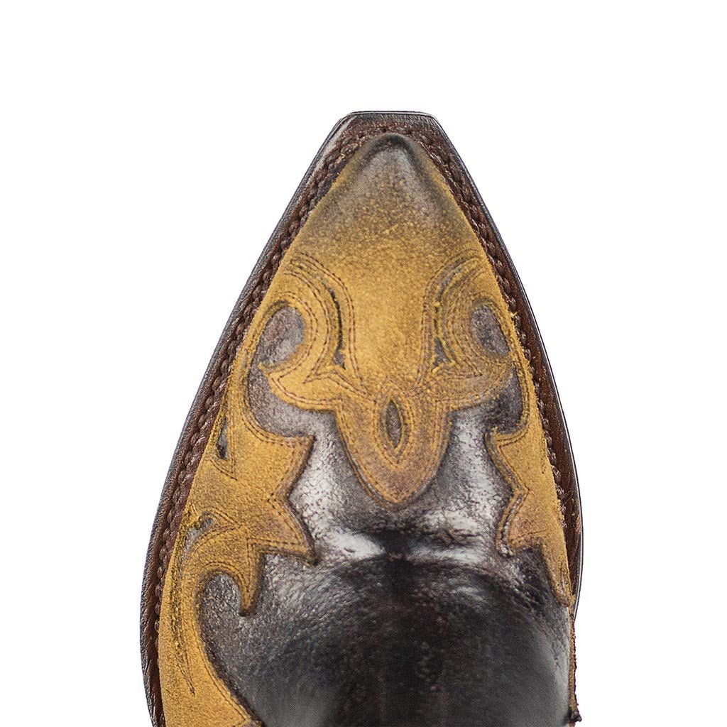 sendra-boots-16695-gorca-serraje-barbados-stiefeletten-gelb-braun image 4
