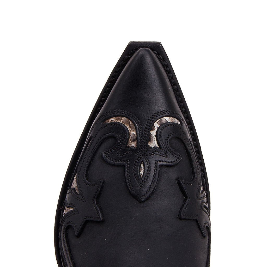 sendra-boots-3242-cuervo-pull-oil-negro-exotic-cowboystiefel image 5