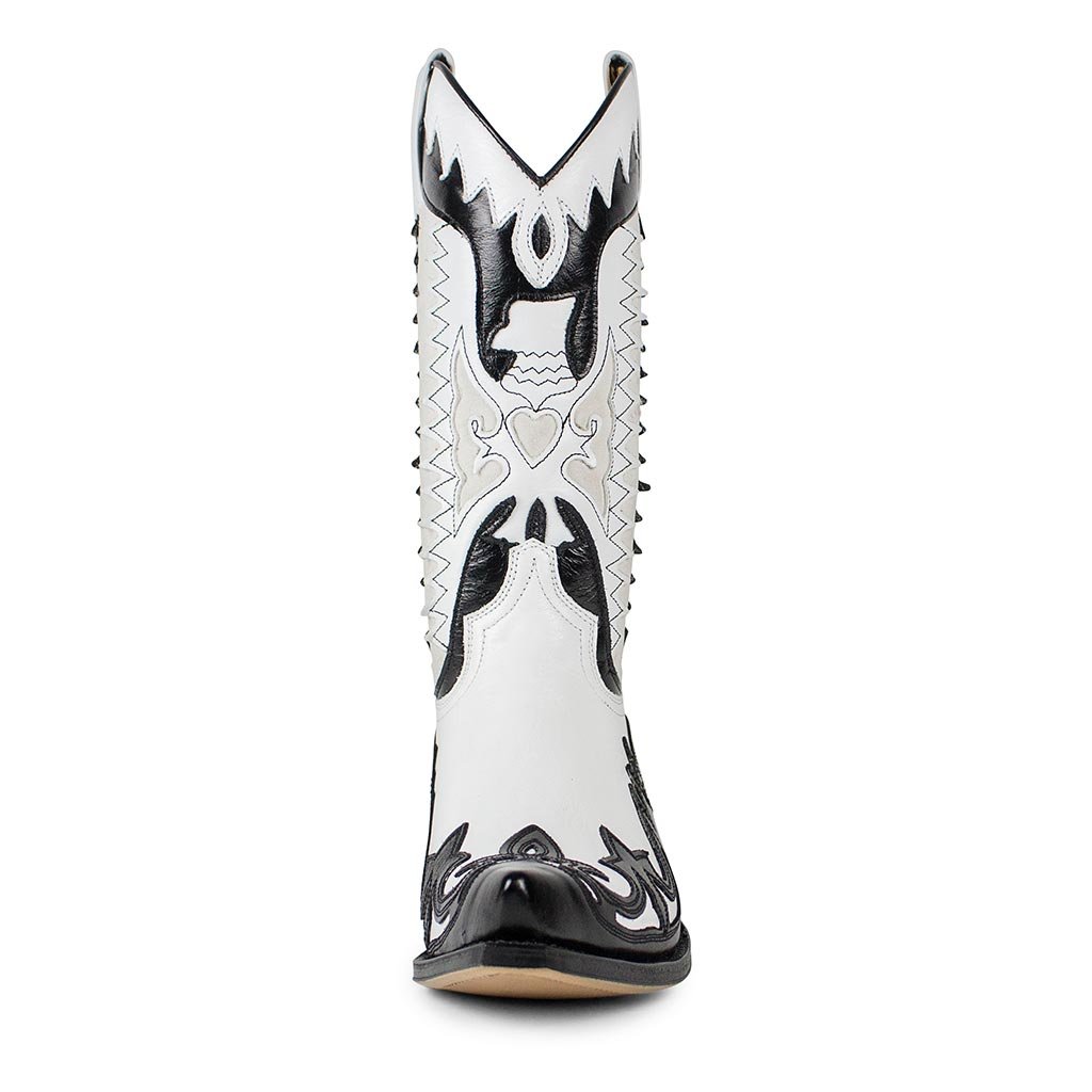 sendra-boots-3840-cuervo-cowboystiefel-laca-negro-hielo-schwarz-wei image 3