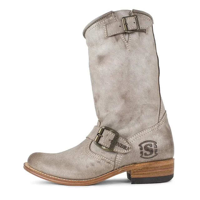 sendra-boots-2944-city-serraje-sabia-taupe-damen-biker-stiefel image 1