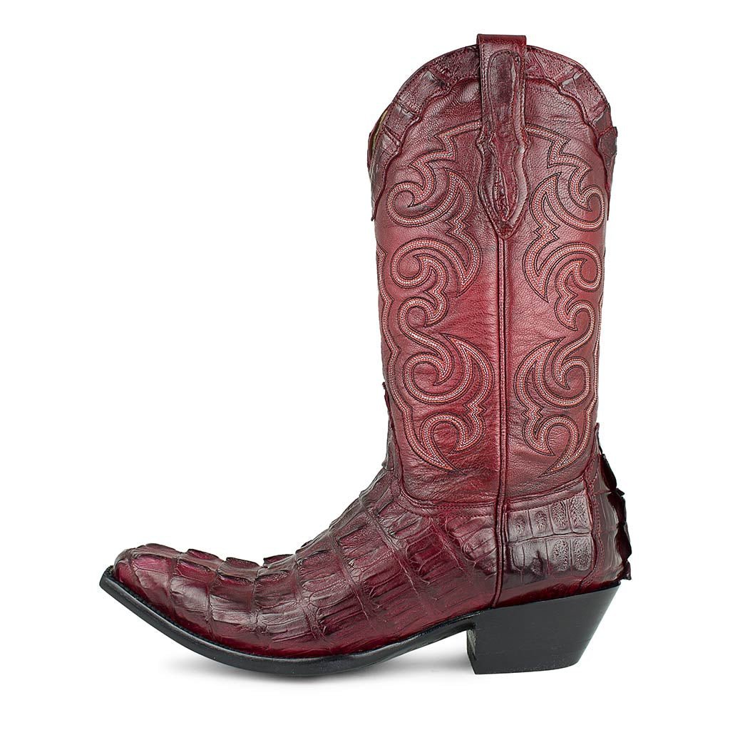 sendra-boots-texas-caiman-tail-rojo-exotic-westernstiefel-rot image 1