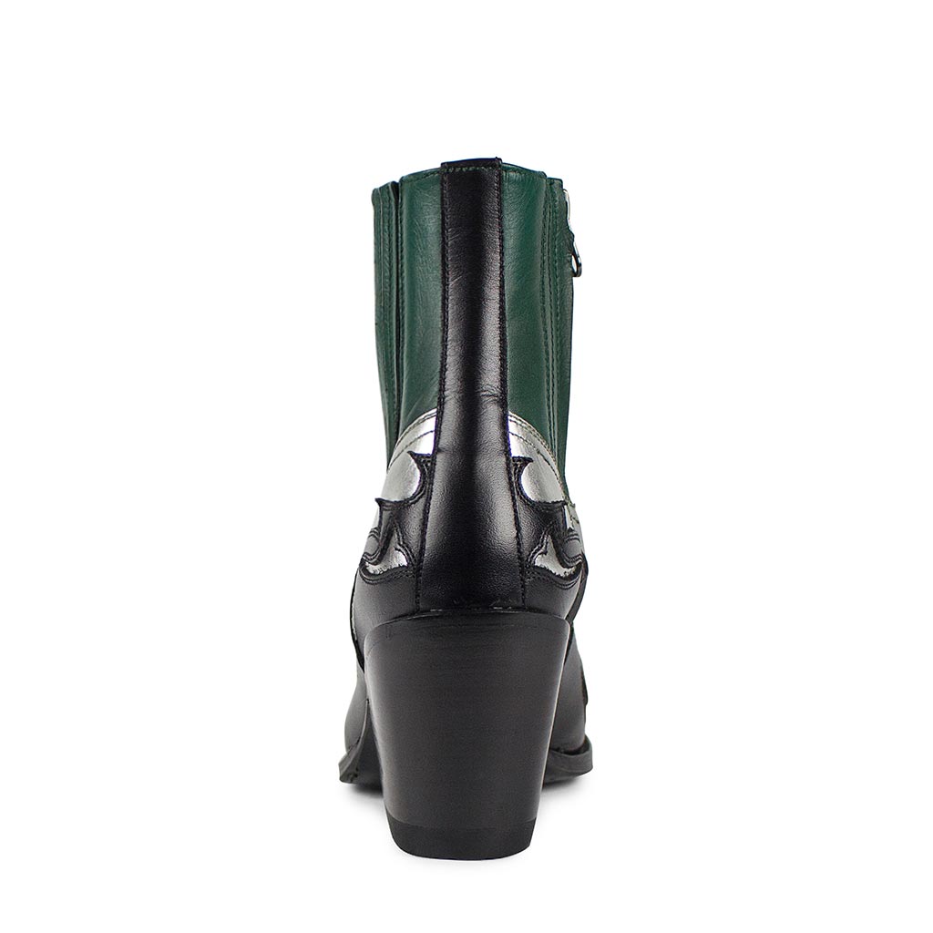 sendra-boots-16598-lula-laminado-plata-pinto-box-verde-pinto-damenstiefel image 4