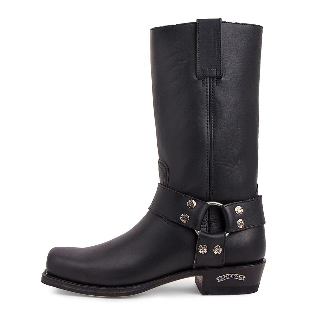 sendra-boots-1918-pete-pull-oil-negro-biker-stiefel image 1
