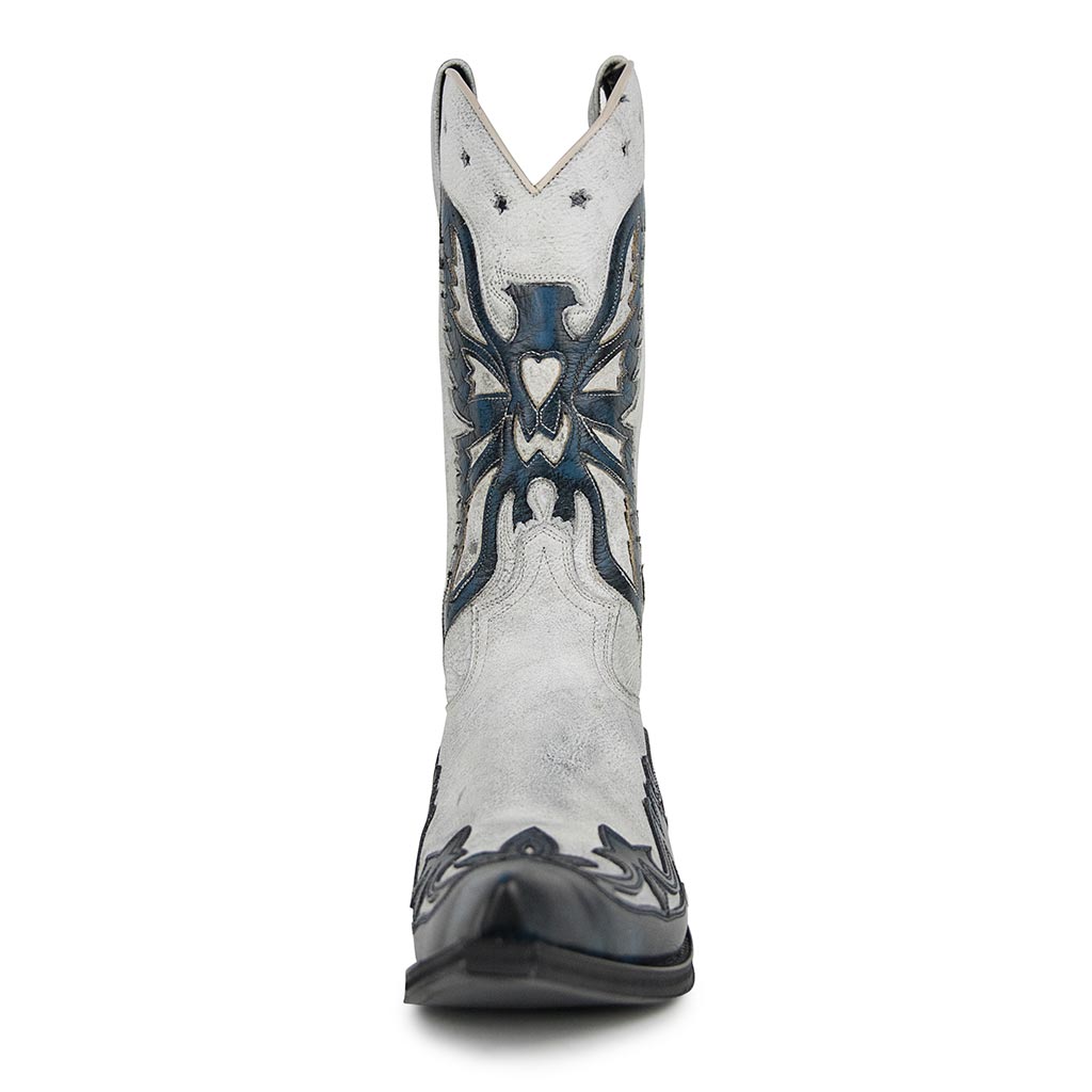sendra-boots-6885-cuervo-barbados-blanco-borron-negro-cowboy-stiefel-herren-wei image 3