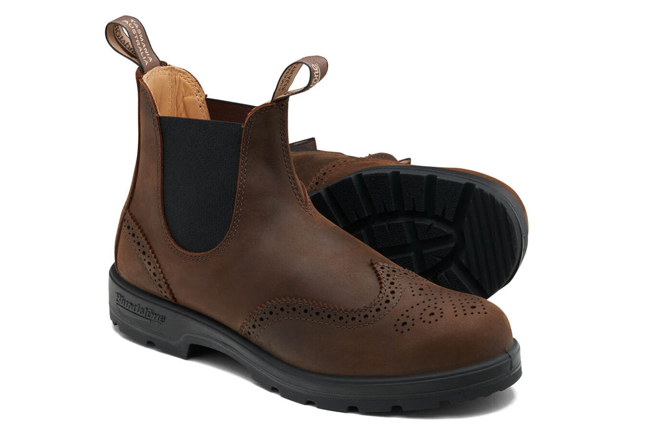 blundstone-2444-brogued-antique-brown-classic-chelsea-nubuk image 2