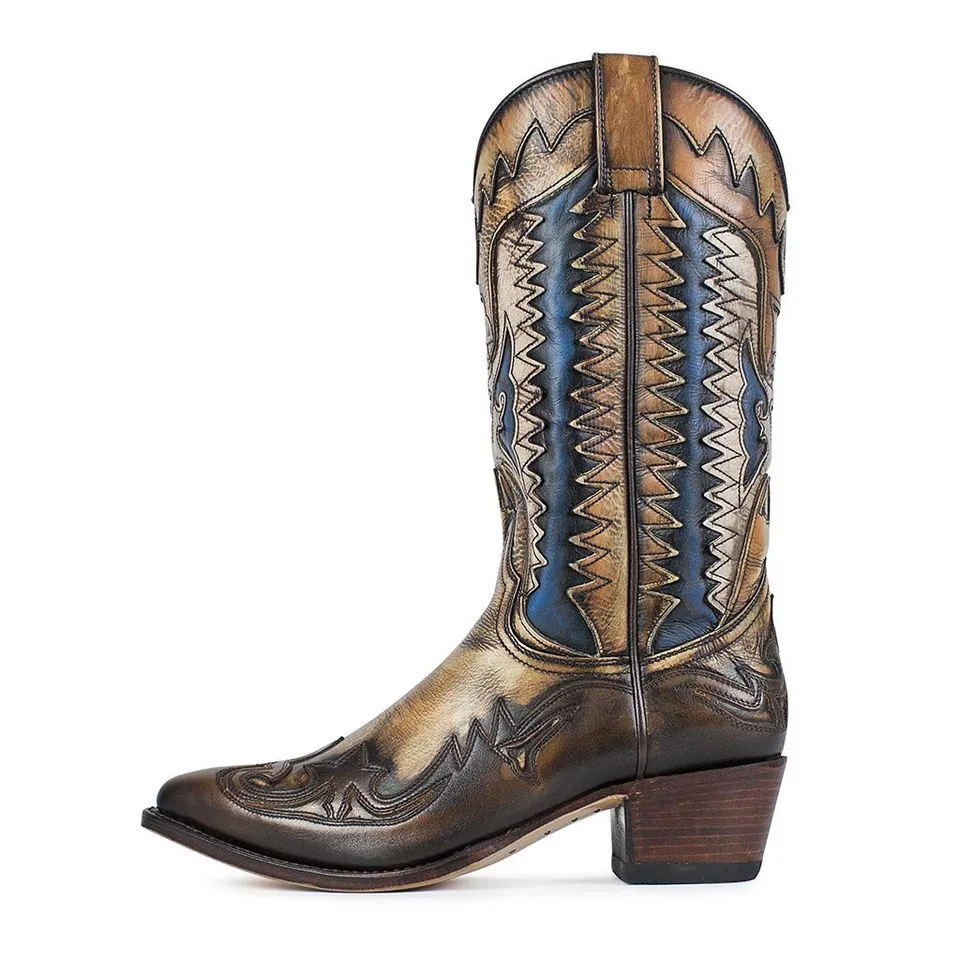sendra-boots-3840-lia-cowboystiefel-denver-canela-lavado image 1