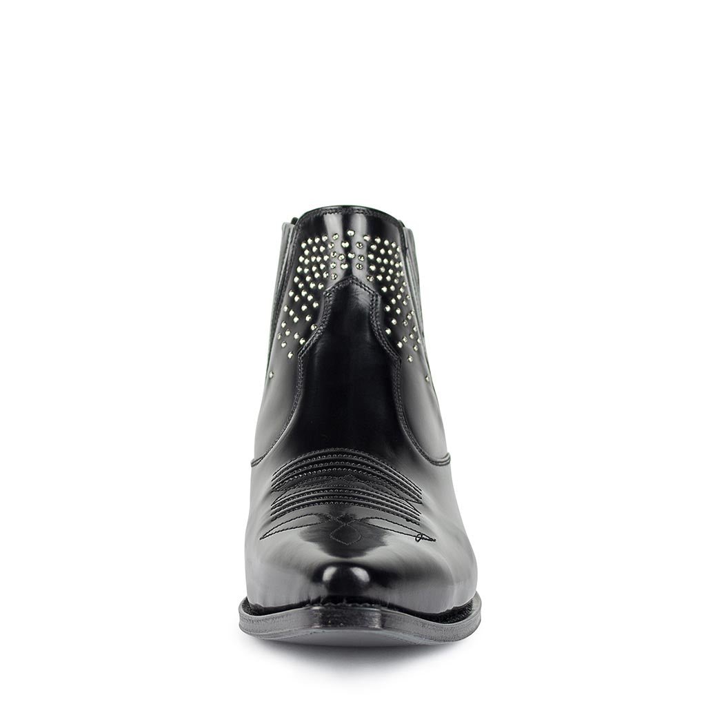 sendra-boots-14561-jaen-antic-negro-damen-stiefelette-schwarz image 4