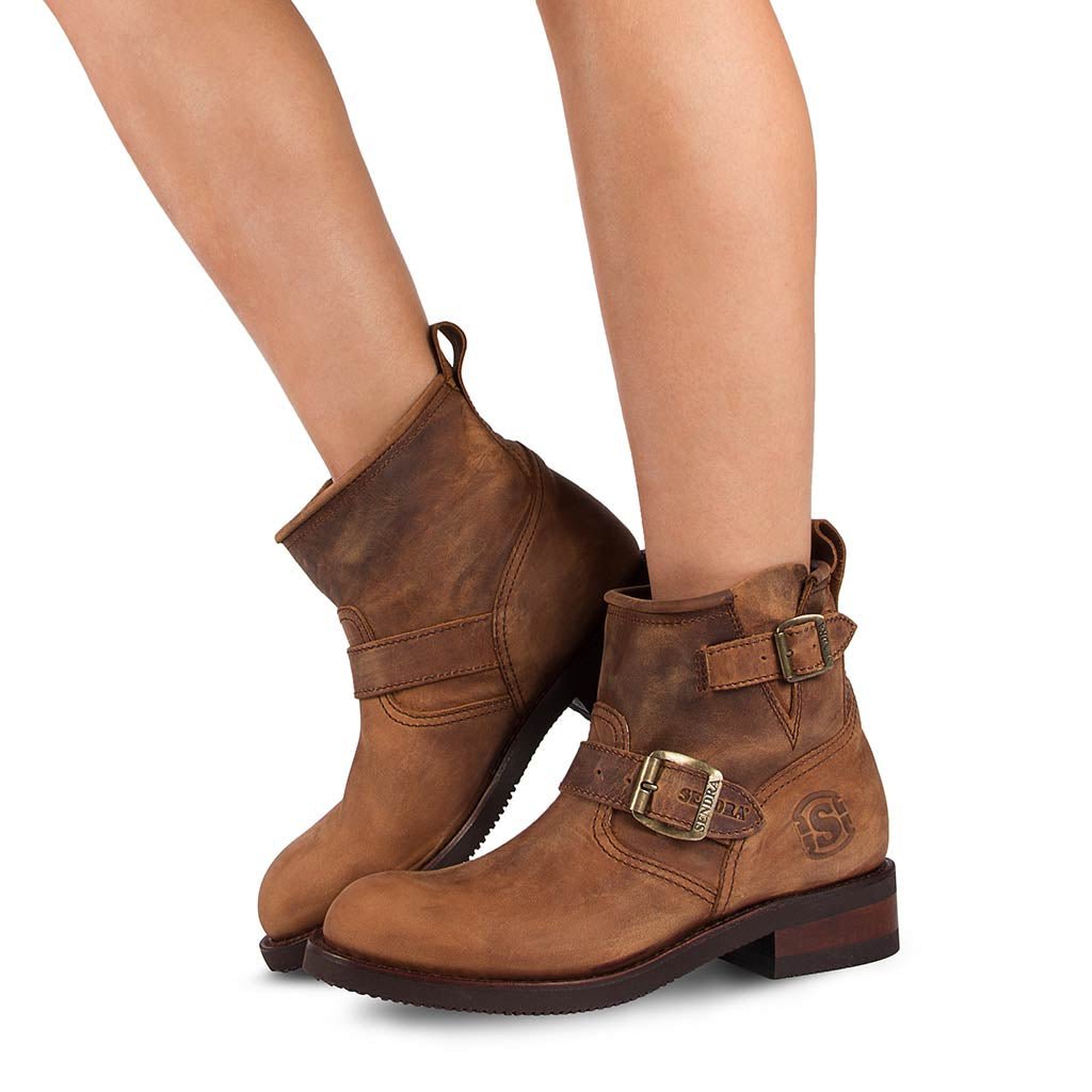 sendra-boots-2976-carol-sprinter-tang-lavado-biker-stiefelette-braun image 8