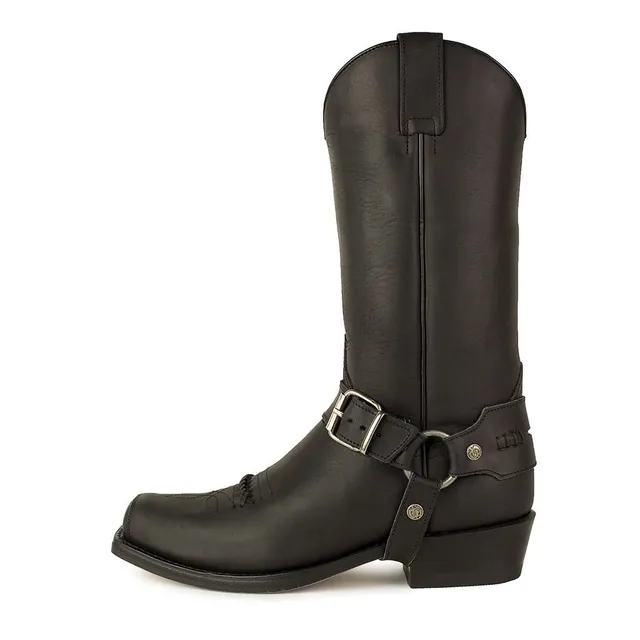sendra-boots-6354-58-seta-sprinter-negro-unisex-biker-boot-mit-abnehmbarem-harni image 1
