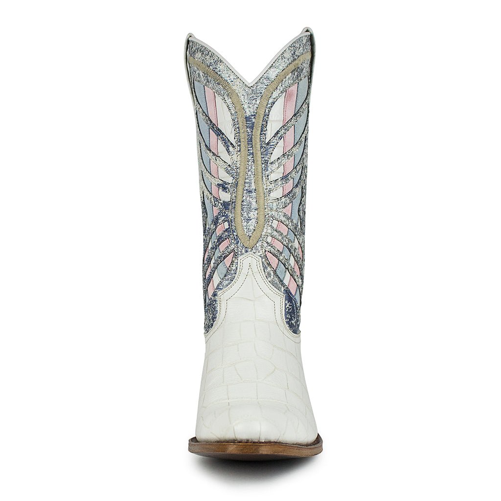 sendra-boots-15999-debora-cowboy-stiefel-wei-rosa-blau image 2