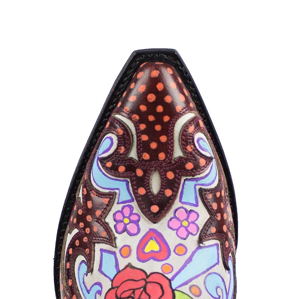 sendra-boots-wakamole-rose-handbemalte-goodyear-cowboystiefel image 5