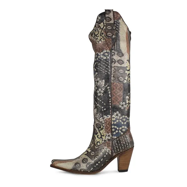 sendra-boots-7317-sharp-sabana-flores-damen-langschaft-stiefel image 1