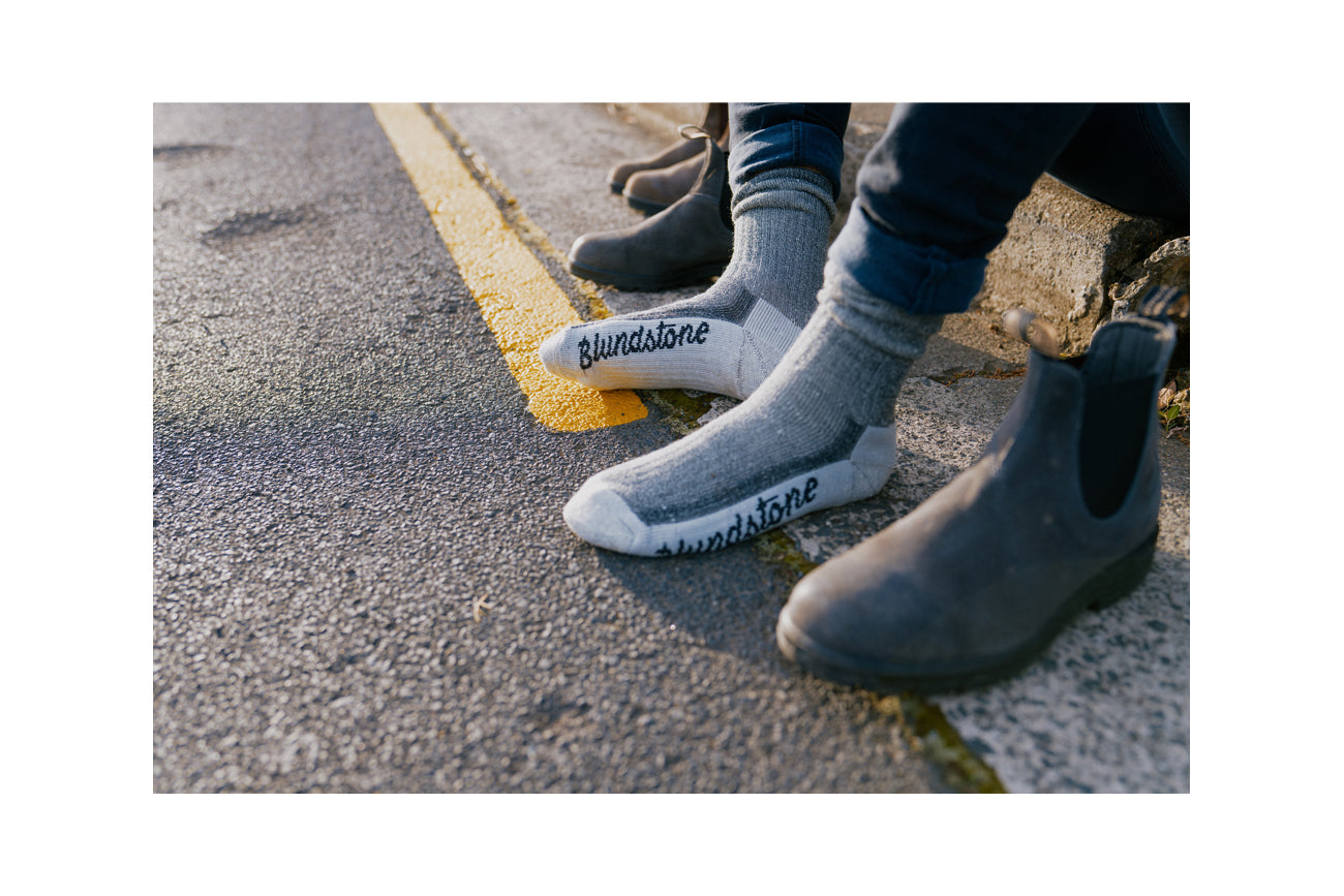 blundstone-socken-pink-and-grey-merino-boot-socken image 4