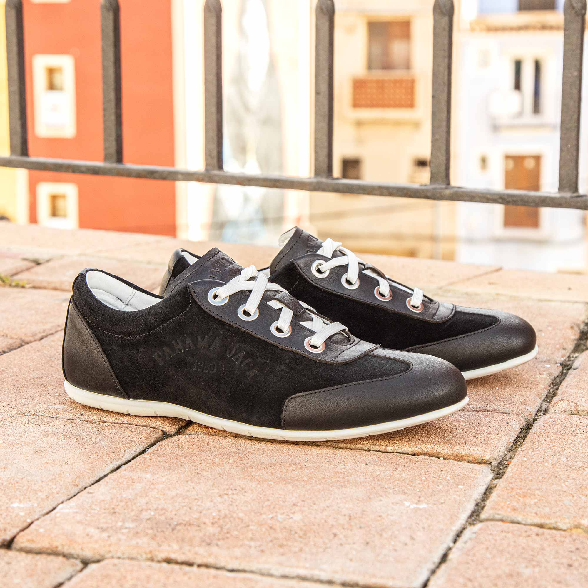 panama-jack-farum-b3-damen-sneaker-velour-negro-schwarz image 8