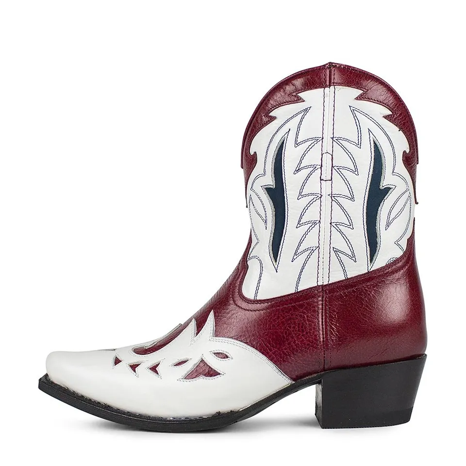 sendra-boots-17159-gene-chap-berry-bush-cowboy-stiefel-damen-rot-mit-wei-gr-ner- image 1