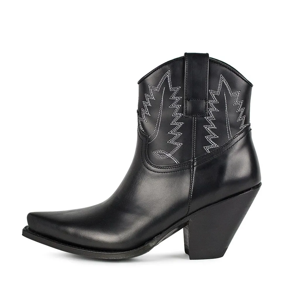 sendra-boots-9119-gorca-negro-cowboy-bot-n-damen-schwarz-7-5-cm-absatz image 1