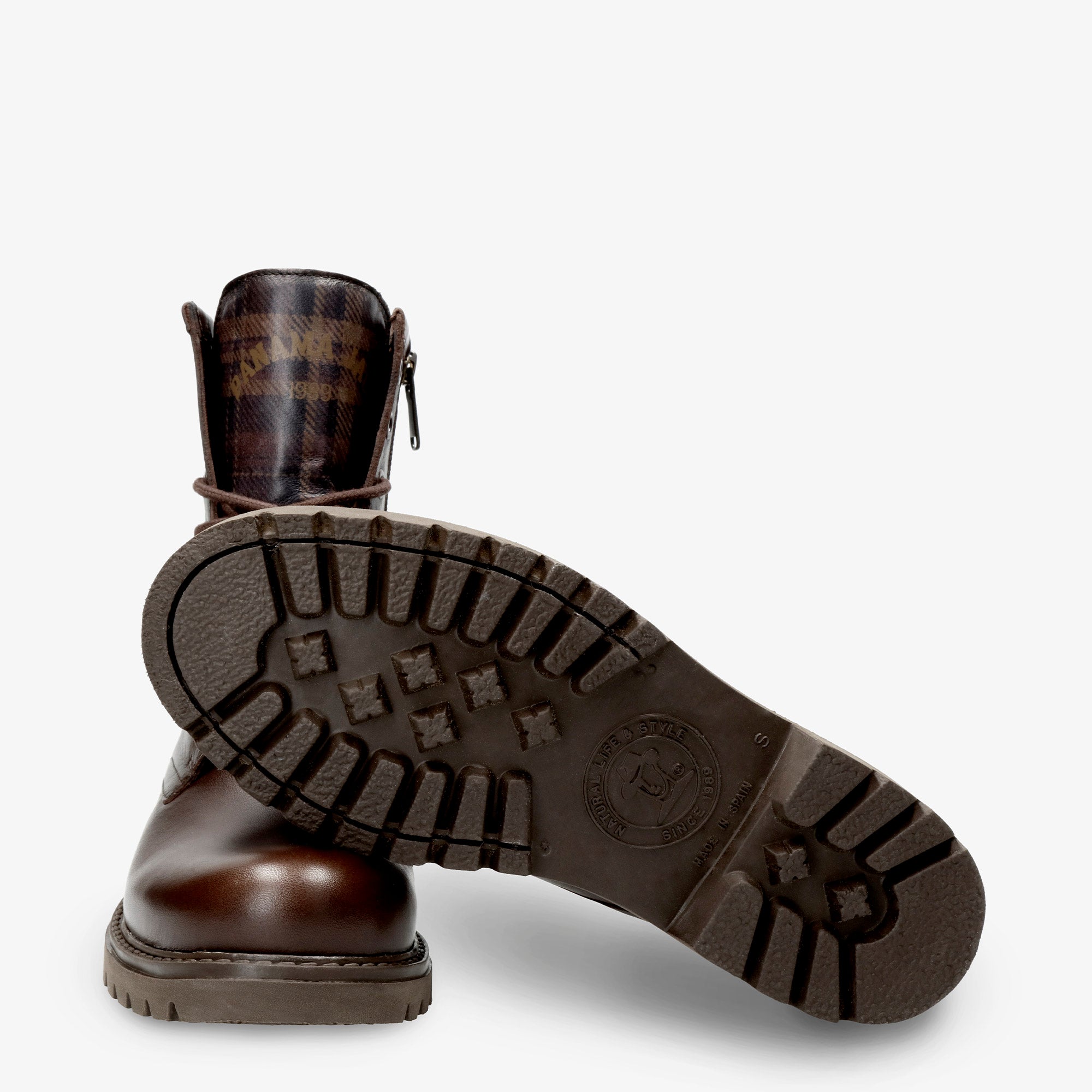 panama-jack-frisia-plaid-b1-damenstiefel-napa-braun image 5