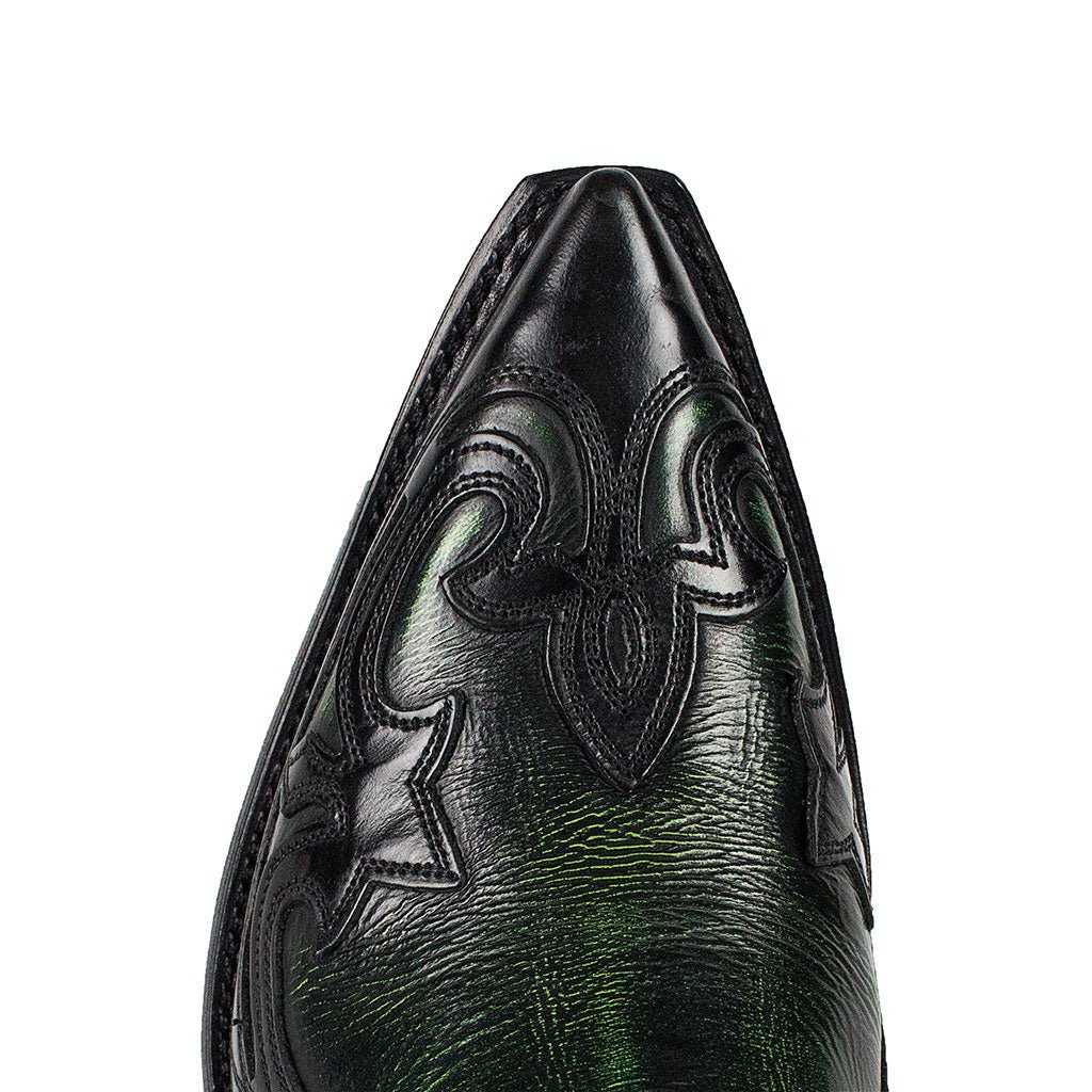 sendra-boots-16414-cuervo-florentic-negro-denver-verde-cowboystiefel image 2