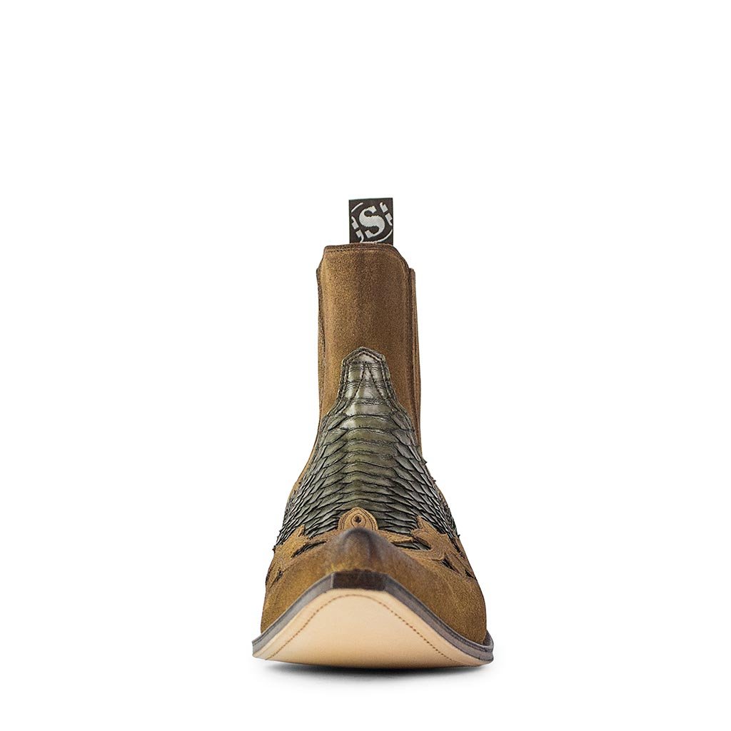 sendra-boots-9396p-javi-herren-cowboy-stiefel-piton-khaki-matt-braun image 3