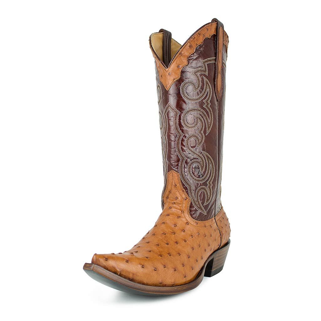 sendra-boots-texas-avestruz-cognac-exotic-cowboy-stiefel-limited-edition image 2